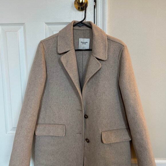 Abercrombie & Fitch Women's Beige Blazer size Large - Picture 3 of 6